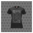 T-shirt Femme "Combat de Reines" - anthracite avec impression blanche